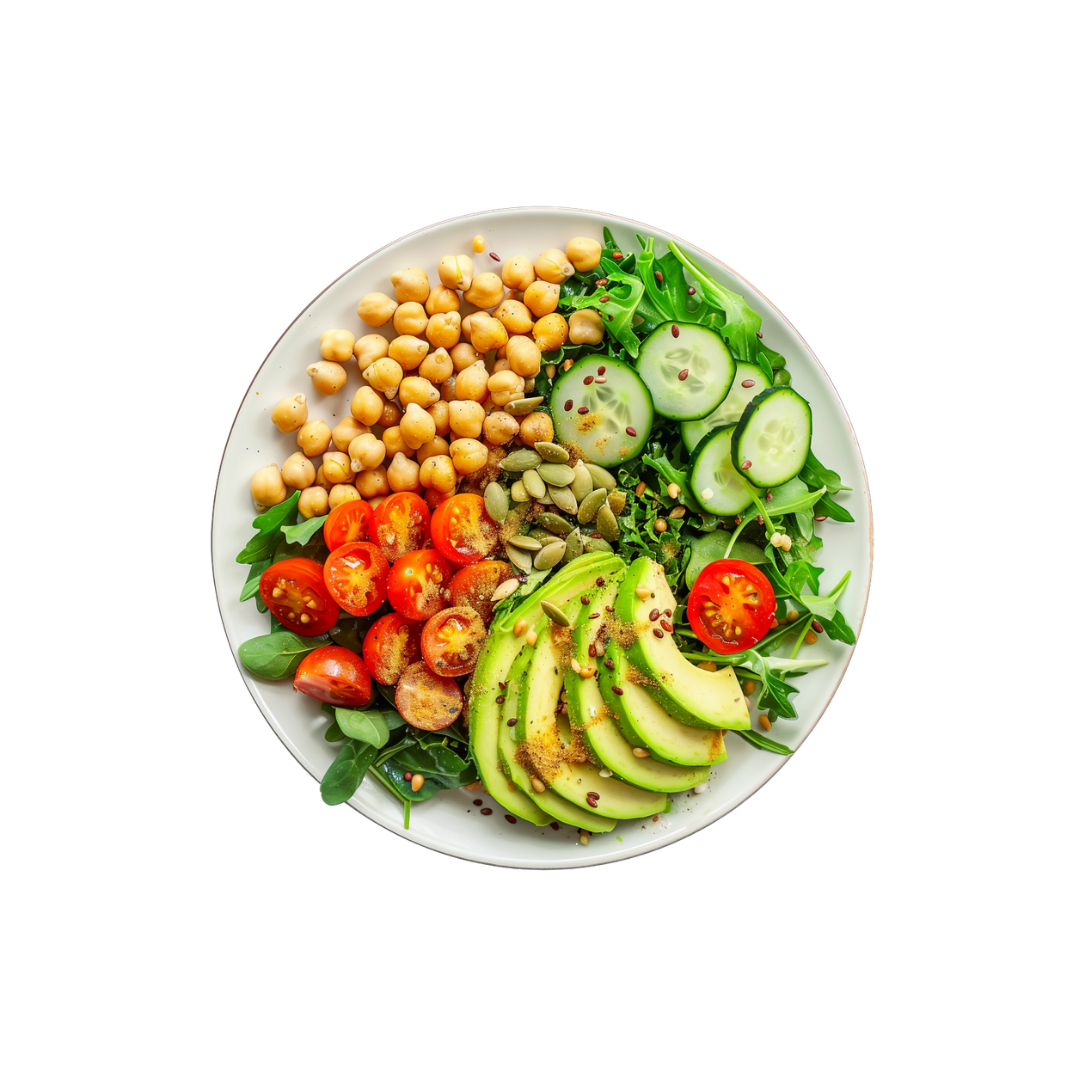 Chickpea protein plate