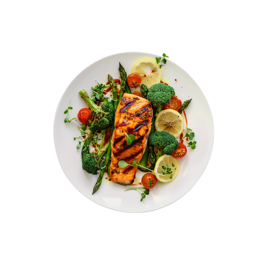 Grilled Salmon & Greens Plate